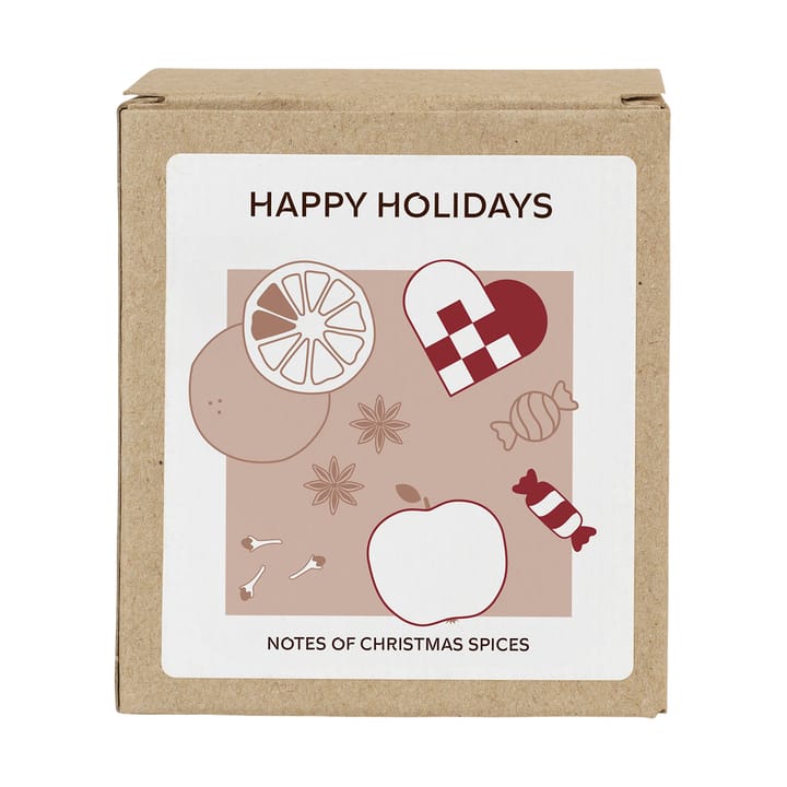 Happy Holidays doftljus 32 t, White Broste Copenhagen
