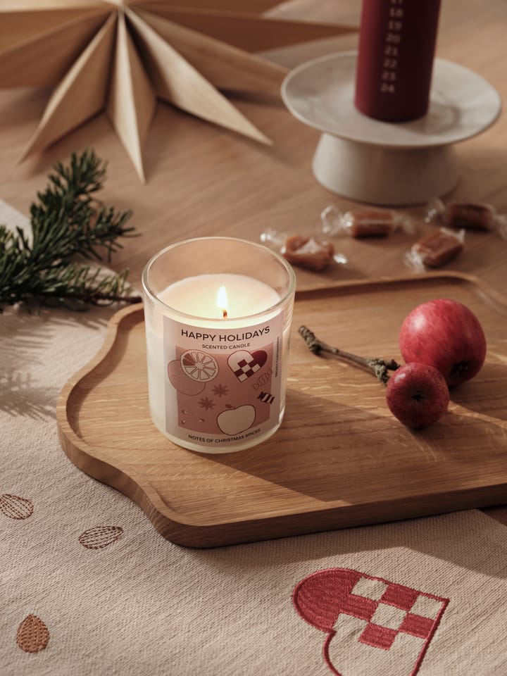 Happy Holidays doftljus 32 t, White Broste Copenhagen