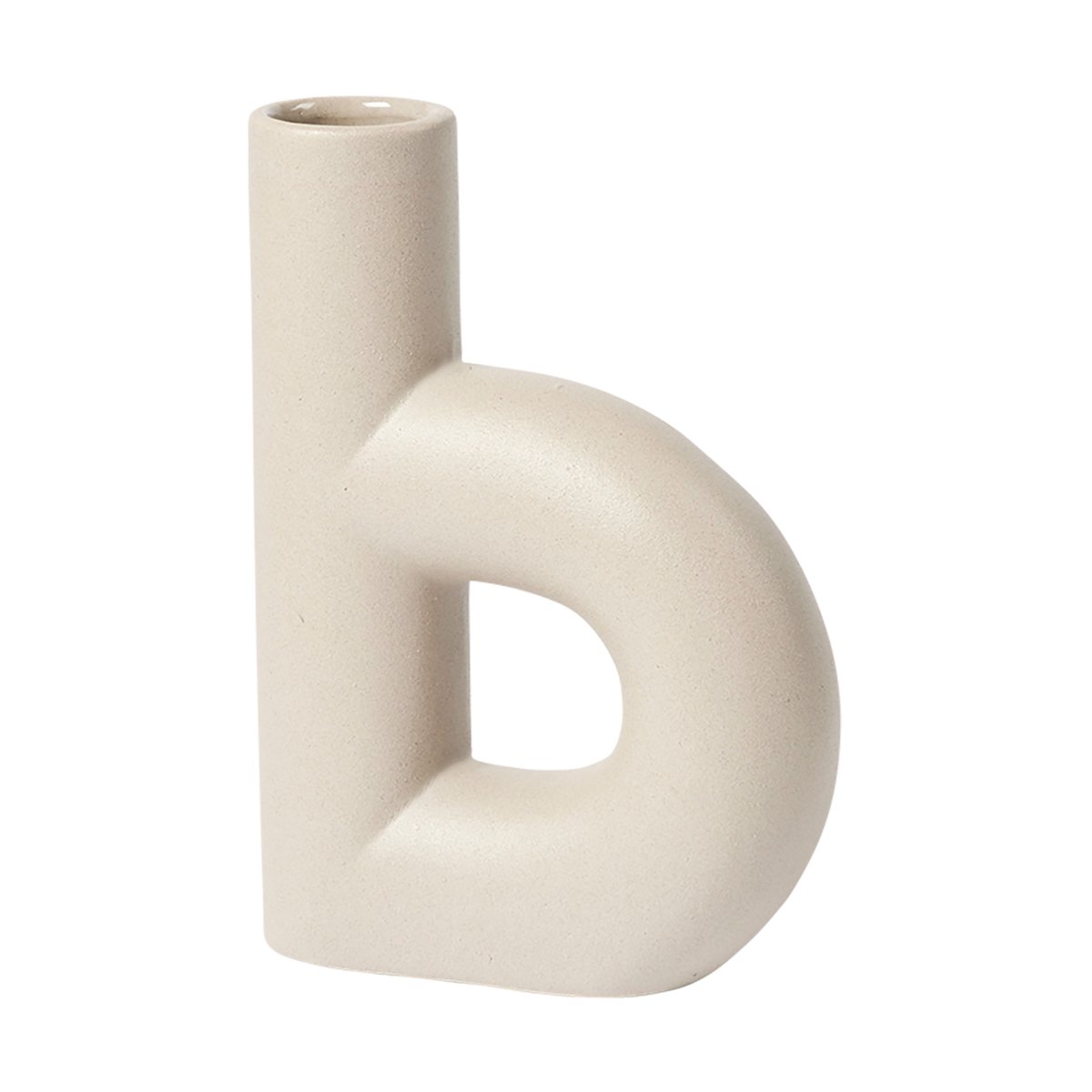 Broste Copenhagen Hector vas B 19 cm Dove grey | Skandinavisk Design | Vaser | Beige