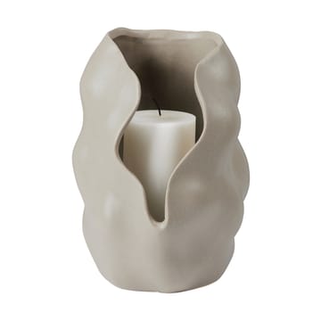 Hekla Hurricane ljuslykta Ø18,6 cm - Dove grey - Broste Copenhagen