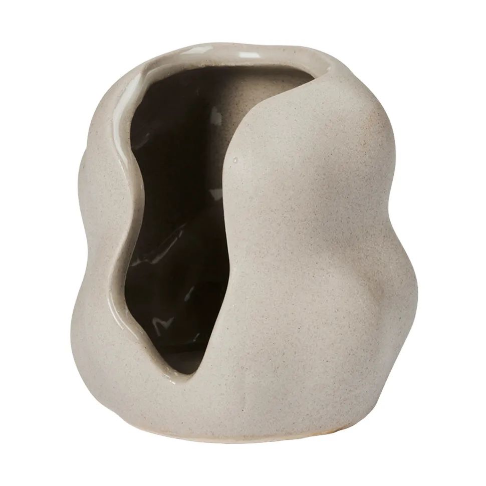 Hekla Hurricane ljuslykta, Dove Grey, Ø9,5 cm Broste Copenhagen