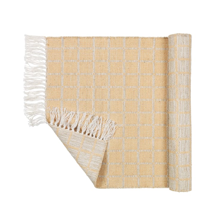 Henny bomullsmatta 70x140 cm, Light grey-yellow Broste Copenhagen