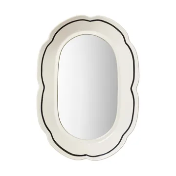 Hilma spegel 30x45 cm - Off white-black - Broste Copenhagen