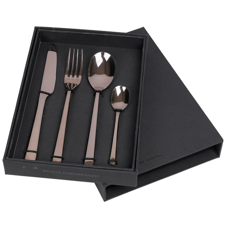 Hune bestickset 4 delar - Titanium espresso - Broste Copenhagen