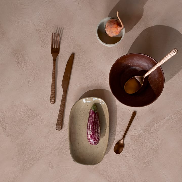 Hune middagsgaffel - Copper hammered - Broste Copenhagen