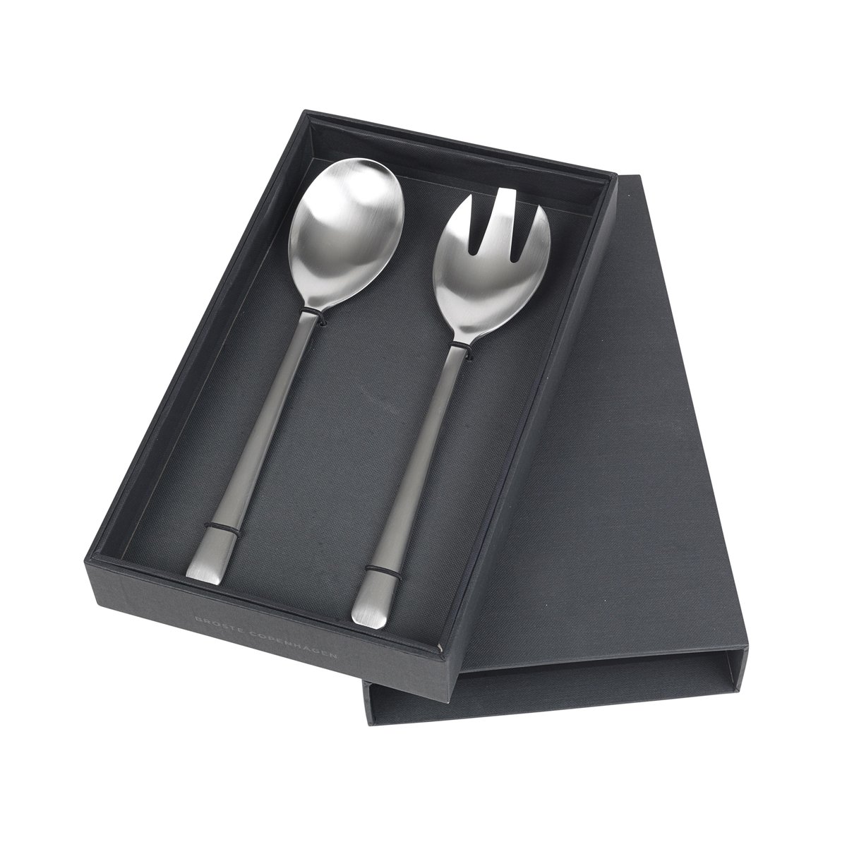 Broste Copenhagen Hune salladsbestick 2 delar brushed satin