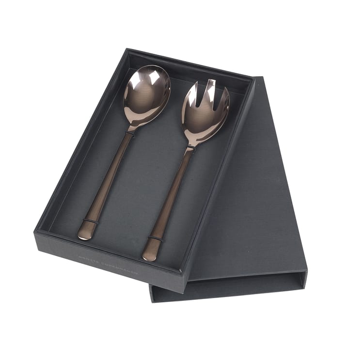 Hune salladsbestick 2 delar - titanium espresso - Broste Copenhagen