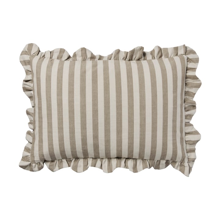 Ina kuddfodral - Brown kelp-castle beige, 40x60 cm - Broste Copenhagen