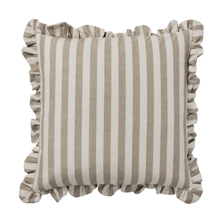 Ina kuddfodral - Brown kelp-castle beige, 50x50 cm - Broste Copenhagen