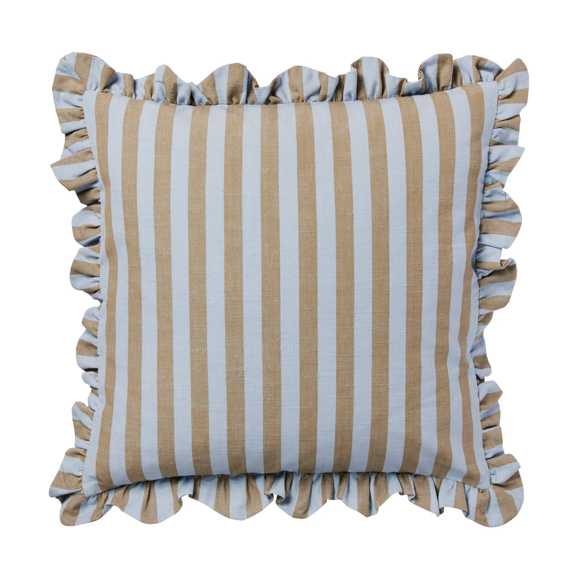Ina kuddfodral, Dusty blue-brown kelp, 50x50 cm Broste Copenhagen