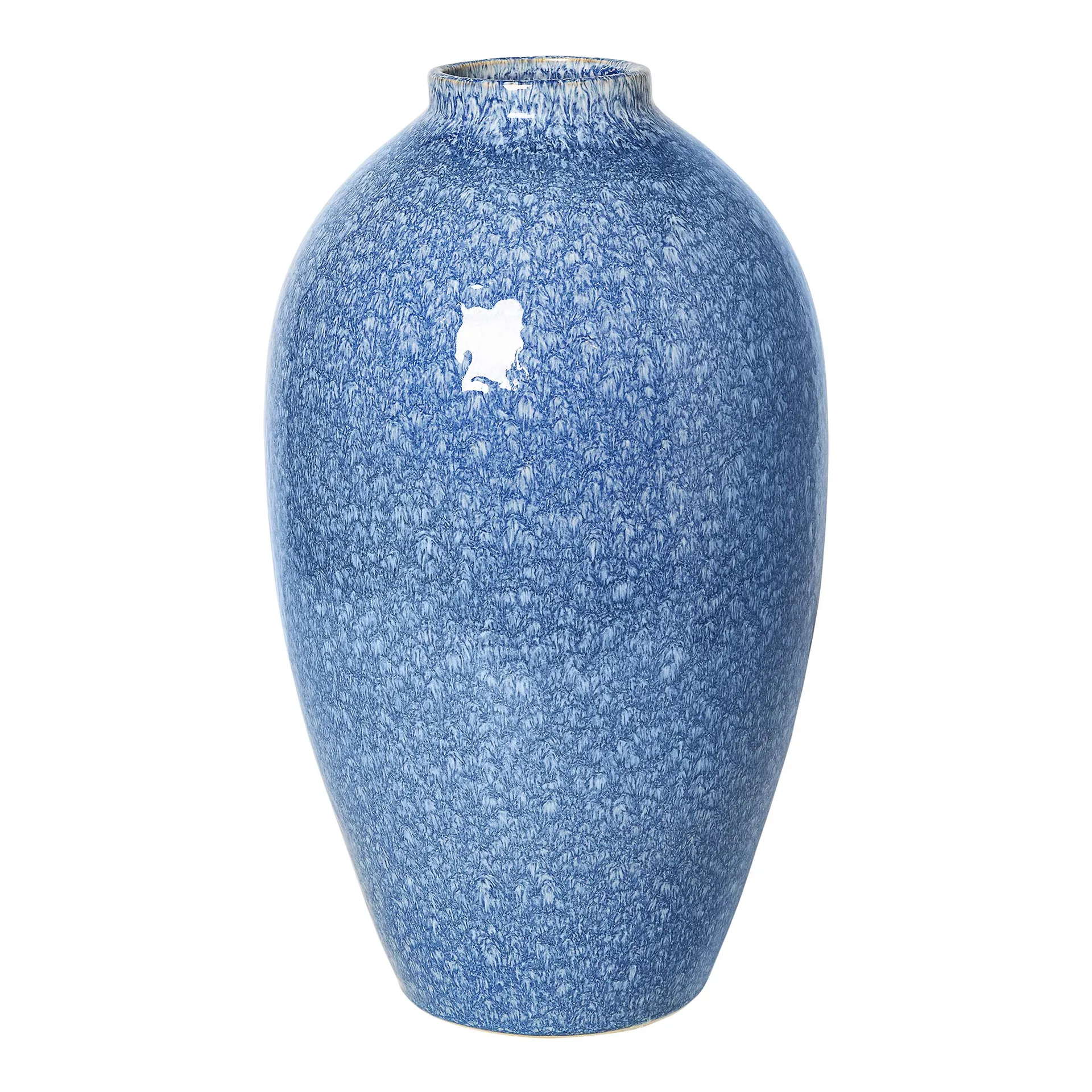 Ingrid keramikvas 40 cm, Insignia blue-white Broste Copenhagen