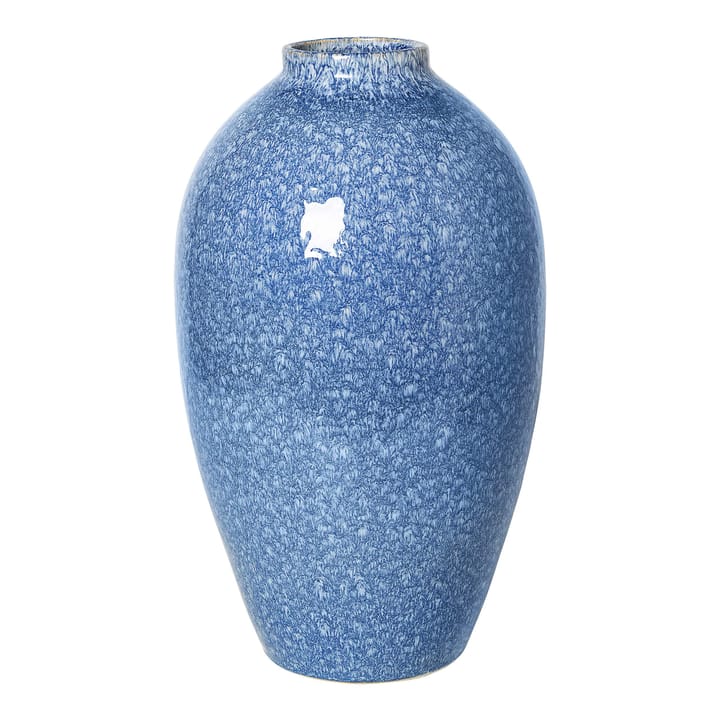 Ingrid keramikvas 40 cm - Insignia blue-white - Broste Copenhagen