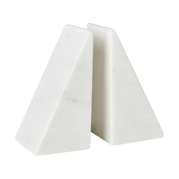 Jarl bokstöd 2-pack - White marble - Broste Copenhagen