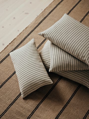 Karen kuddfodral - Light beige-black, 30x50 cm - Broste Copenhagen