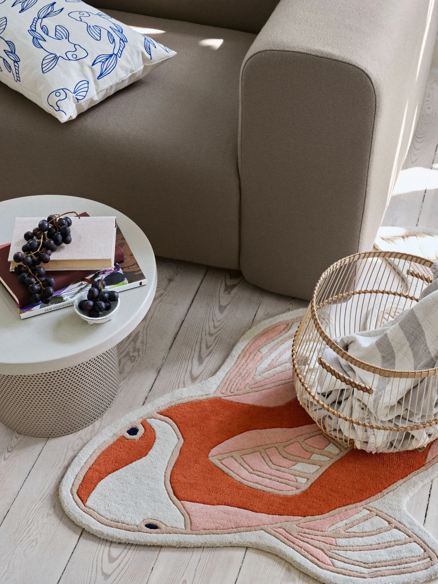 Koi matta 97x130 cm, Pumkin orange Broste Copenhagen