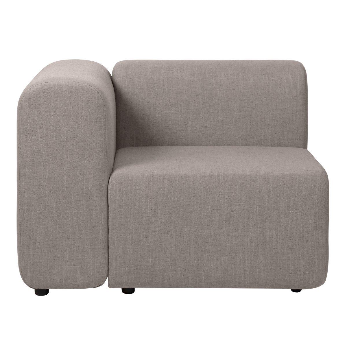 Broste Copenhagen Lagoon hörnmodul höger Latte | Skandinavisk Design | Soffor | Grå