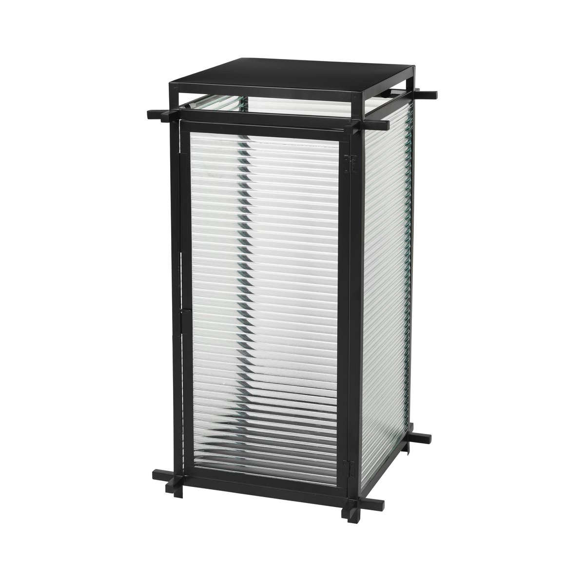 Broste Copenhagen Lanterna Hoko 63 cm Järn-glas | Skandinavisk Design | Ljuslyktor & Ljusfat | Svart