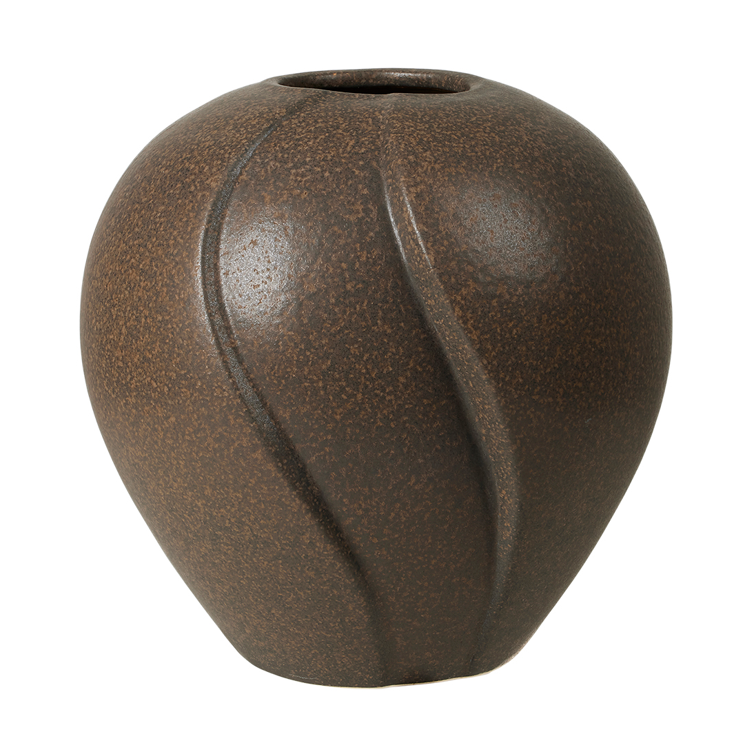 Broste Copenhagen Leda vas 15x15 cm Antique brown | Skandinavisk Design | Vaser | Brun