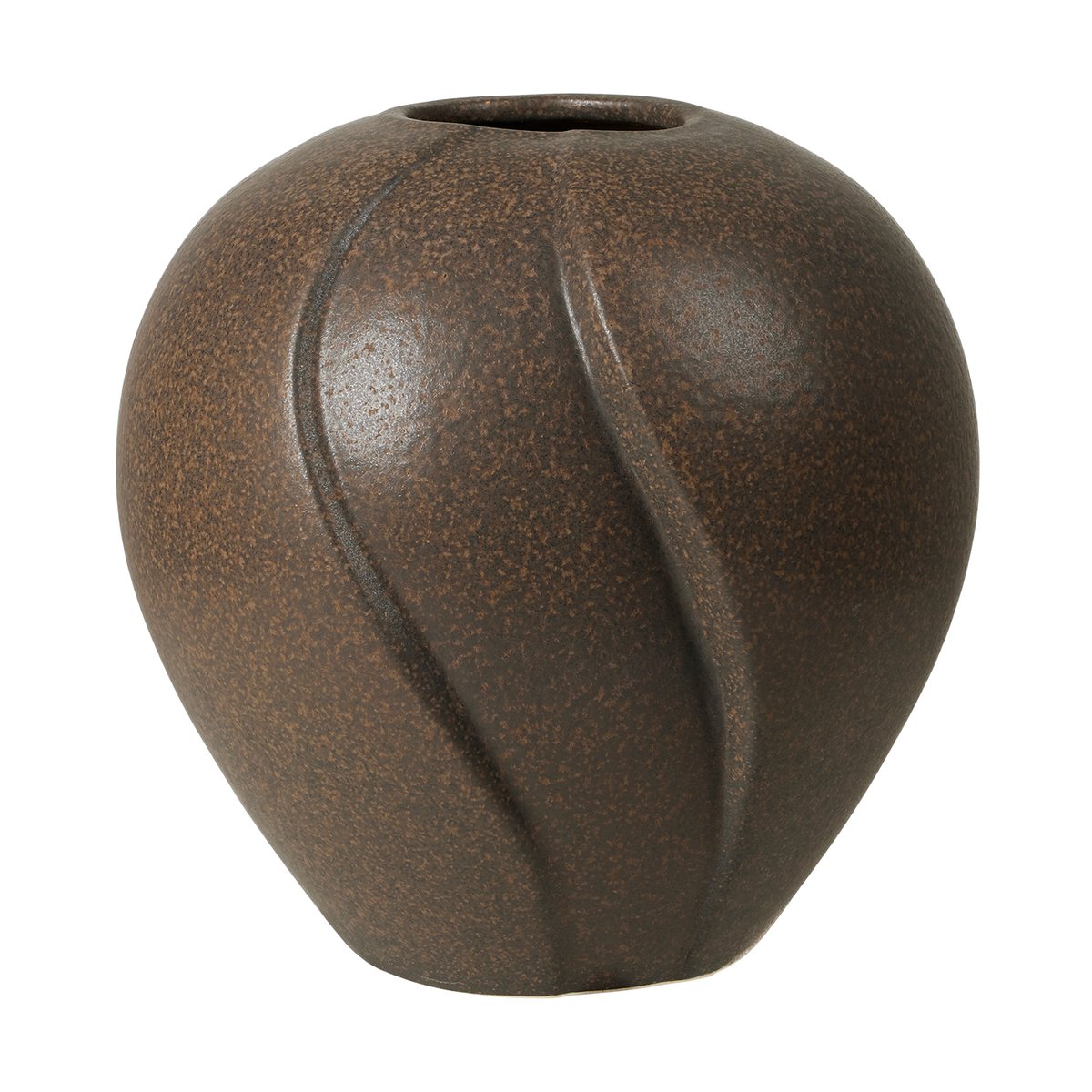 Broste Copenhagen Leda vas 25x25 cm Antique brown | Skandinavisk Design | Vaser | Brun