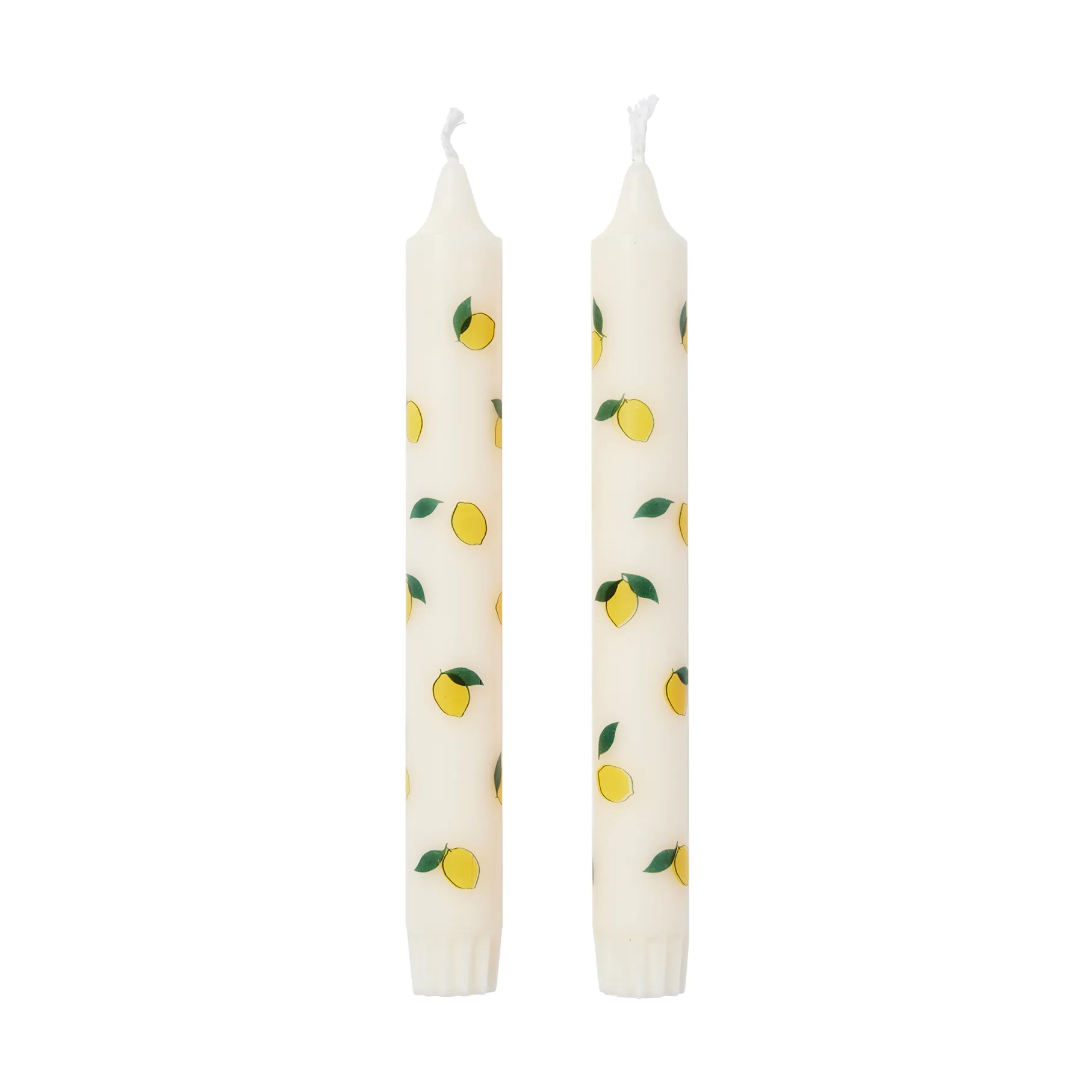 Lemon kronljus 2-pack, White-yellow Broste Copenhagen
