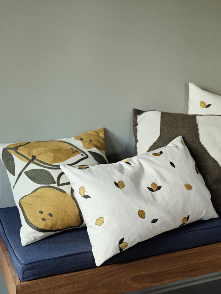 Lemon kuddfodral 40x60 cm, Golden yellow Broste Copenhagen