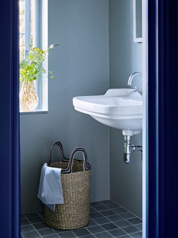Lykke korg 3 delar - Natural-blue - Broste Copenhagen