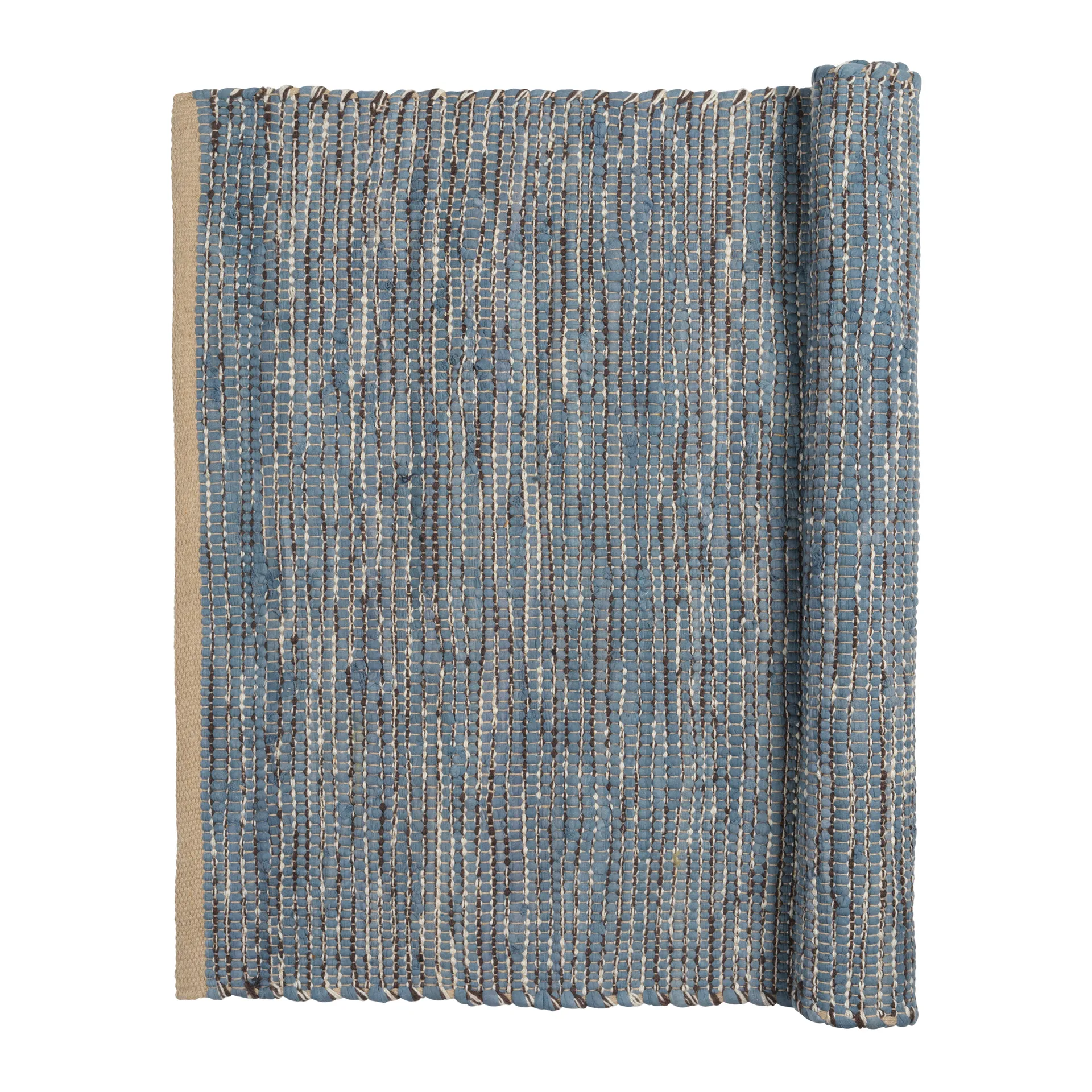 Magda bomullsmatta 80x250 cm, Flint stone blue Broste Copenhagen