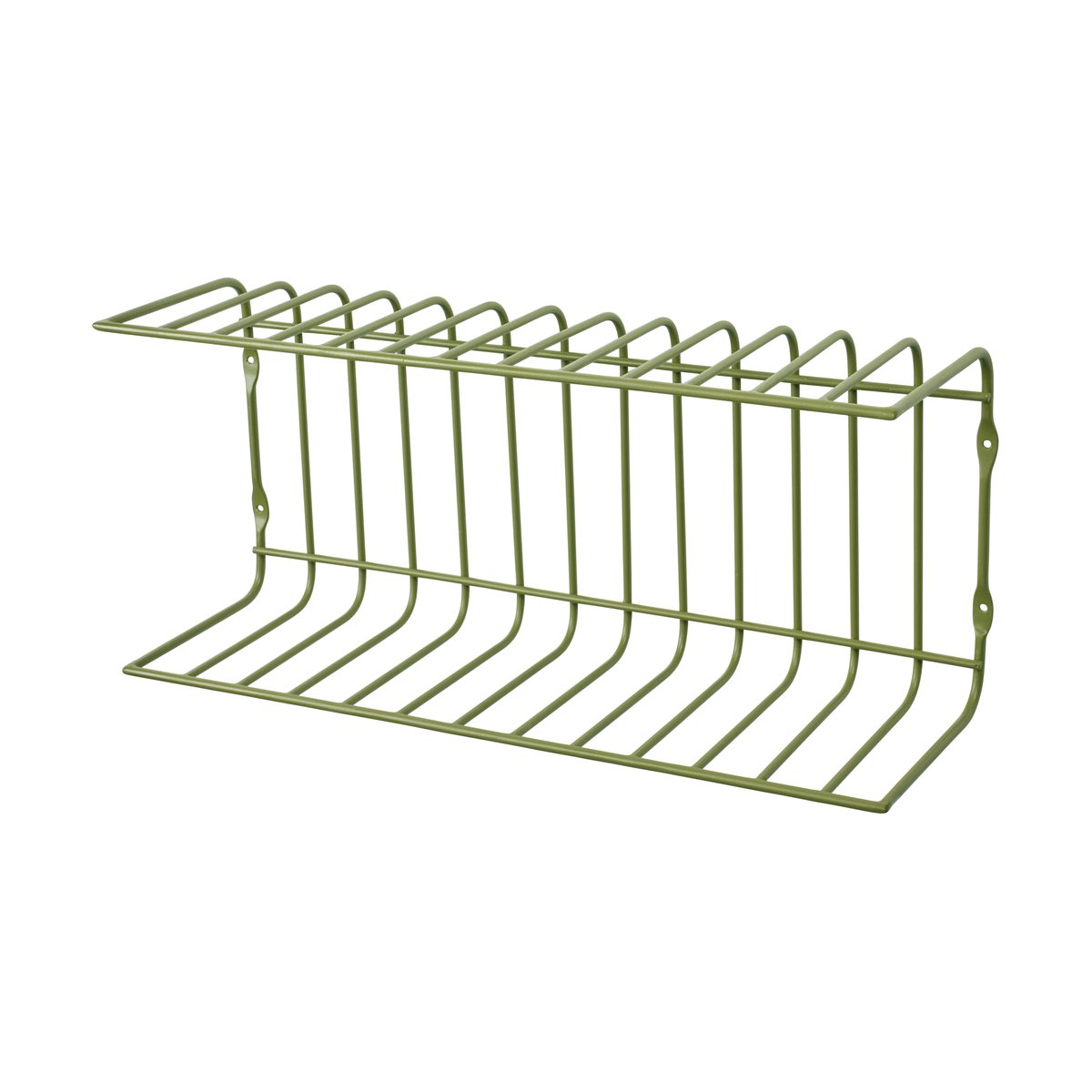 Broste Copenhagen Maggie vägghylla 40x12,5x18 cm Army green