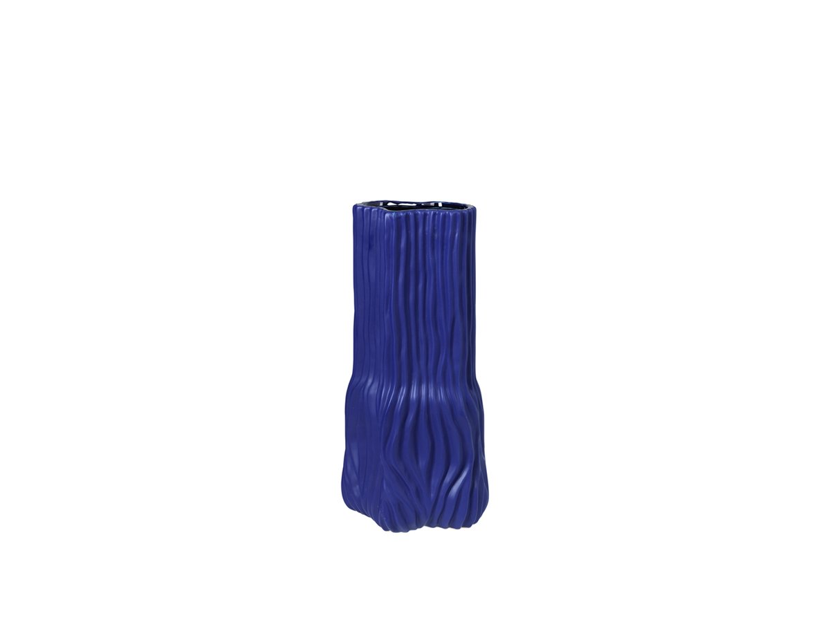 Broste Copenhagen Magny vas 43x20,5 cm Stengods Blå