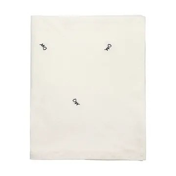 Mai bordsduk - 160x200 cm, black-off white - Broste Copenhagen