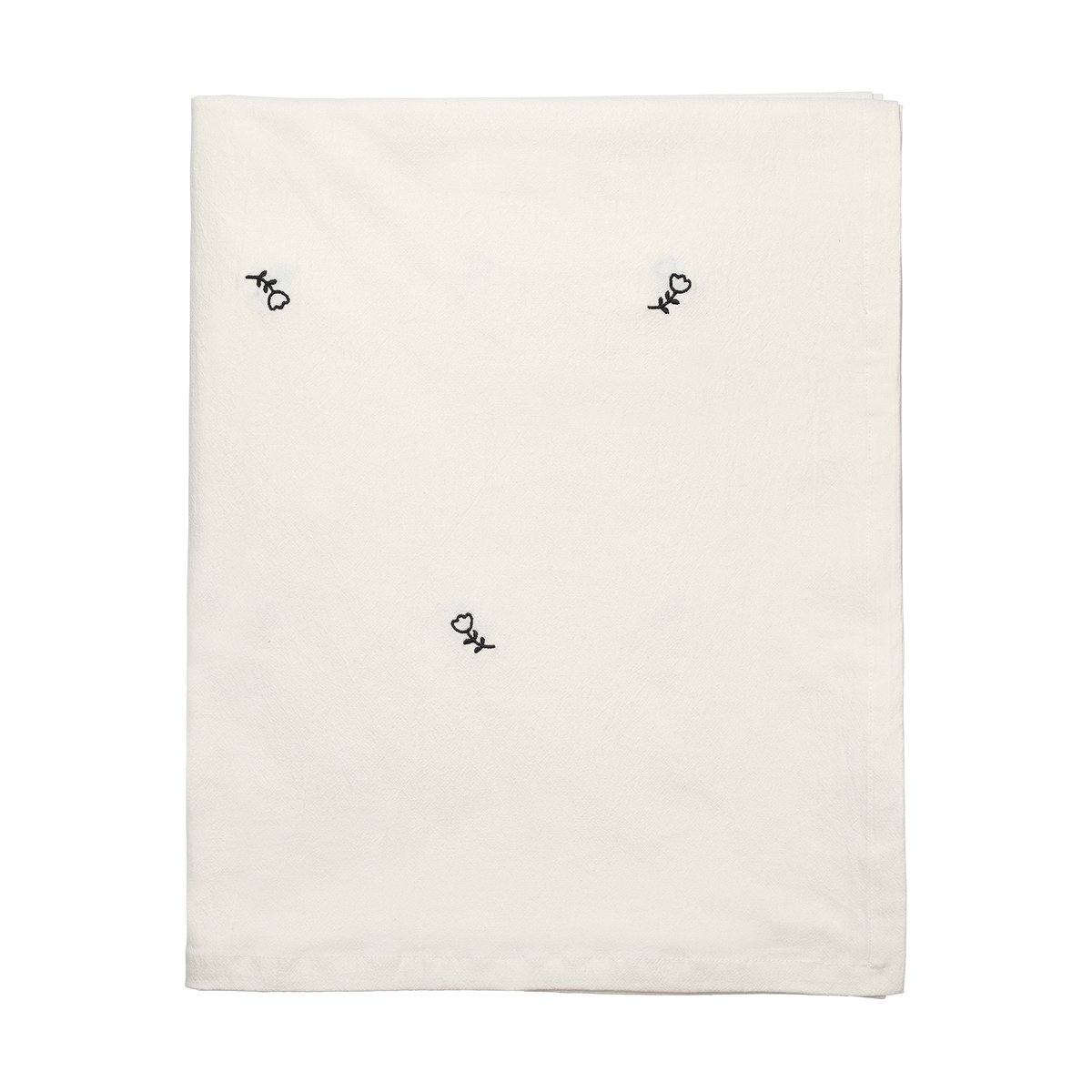 Broste Copenhagen Mai bordsduk 160x200 cm, black-off white