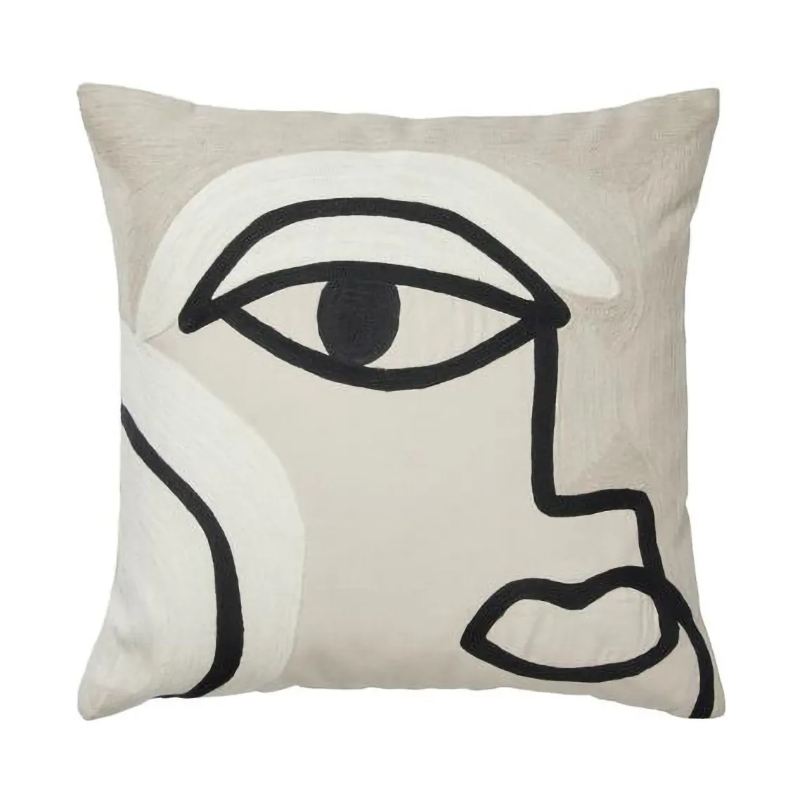 Manon kuddfodral 50x50 cm, Black Broste Copenhagen