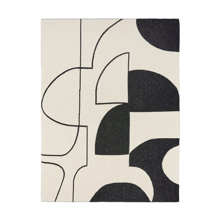 Maren pläd 130x180 cm - Black-off white - Broste Copenhagen