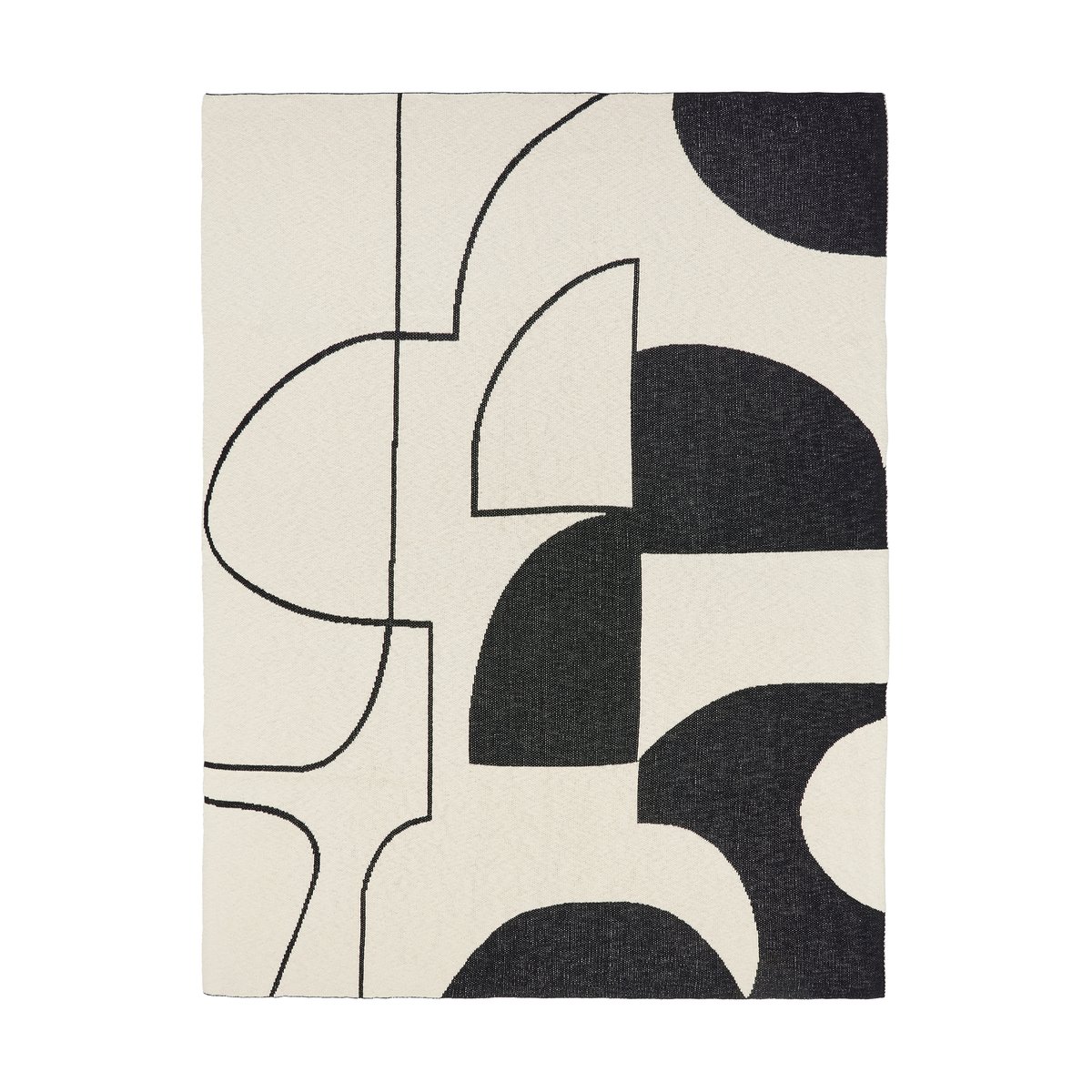 Broste Copenhagen Maren pläd 130x180 cm Black-off white