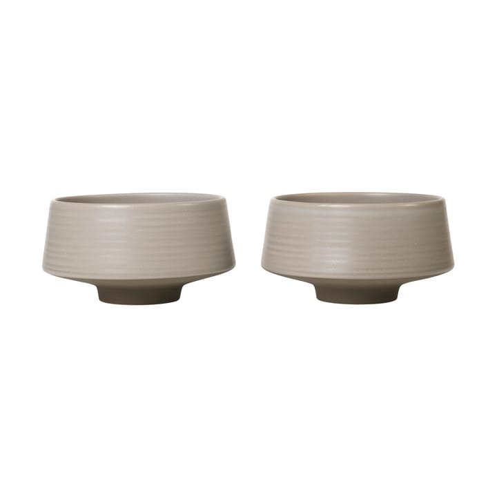 Miko skål Ø14 cm 2-pack, Warm grey Broste Copenhagen