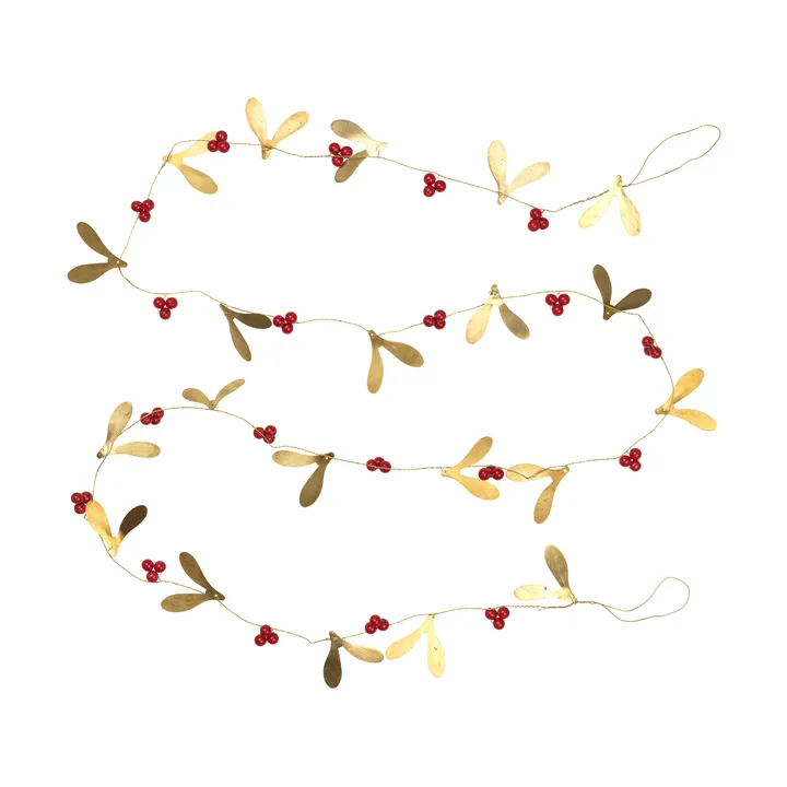 Mistletoe girlang - Deep Red - Broste Copenhagen