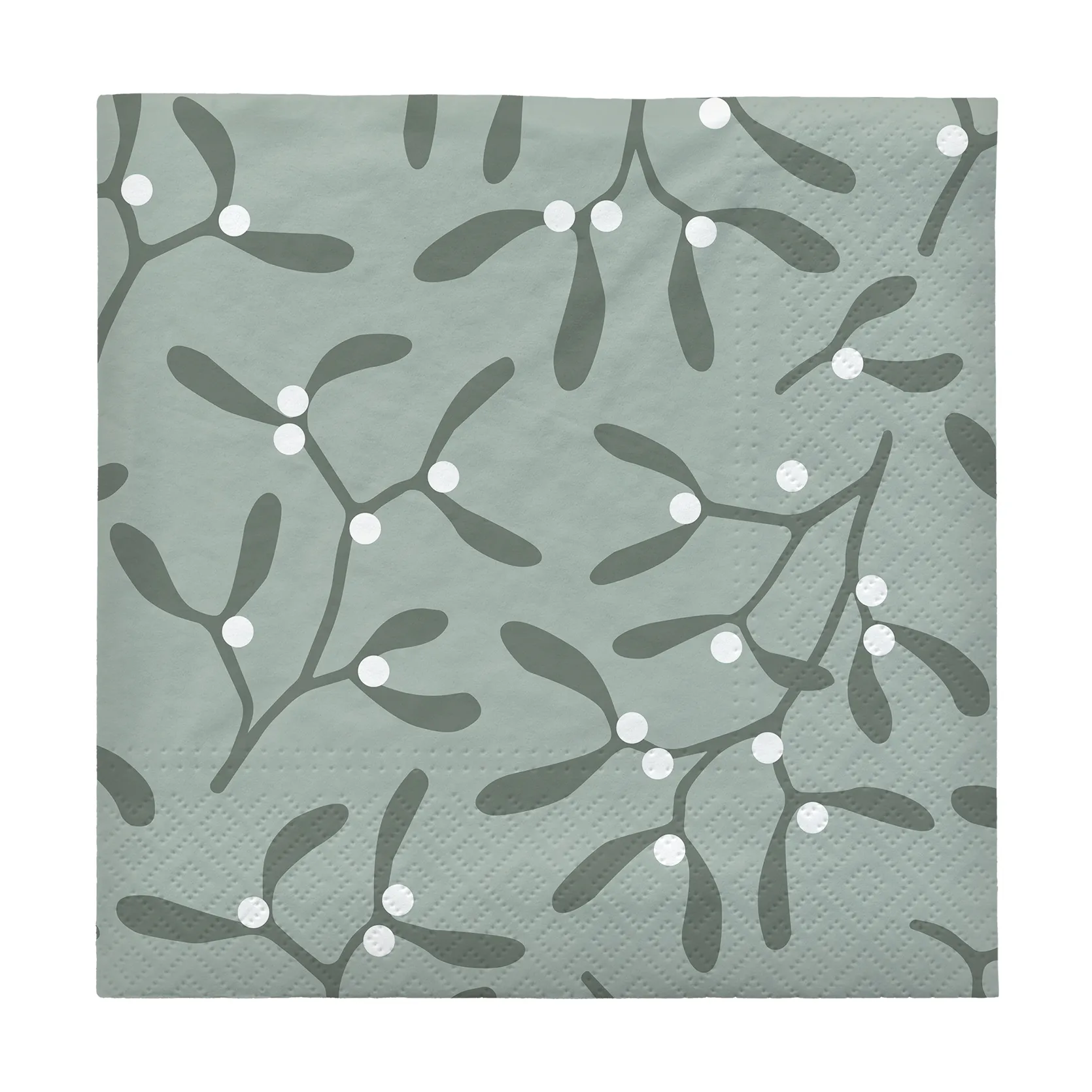 Mistletoe pappersservett 33x33 cm 20-pack, White Broste Copenhagen