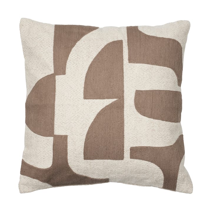 Mundo kuddfodral 50x50 cm, Kangaroo brown-off white Broste Copenhagen
