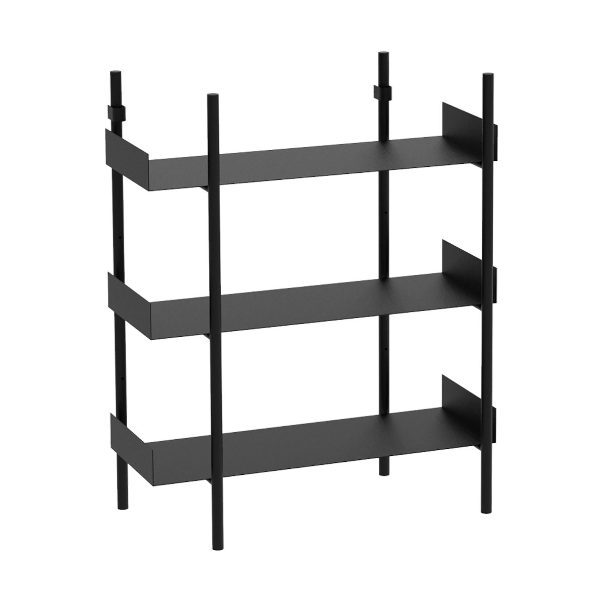 Broste Copenhagen Nobuko bokhylla 3 hyllplan Black | Skandinavisk Design | Hyllor & Hyllsystem | Svart