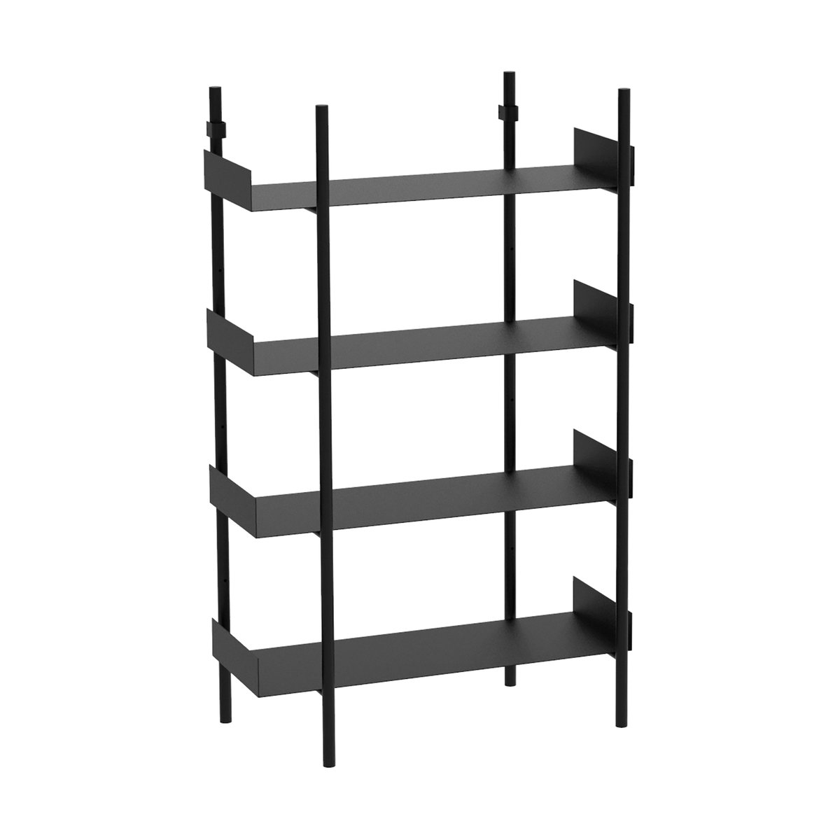 Broste Copenhagen Nobuko bokhylla 4 hyllplan Black | Skandinavisk Design | Hyllor & Hyllsystem | Svart