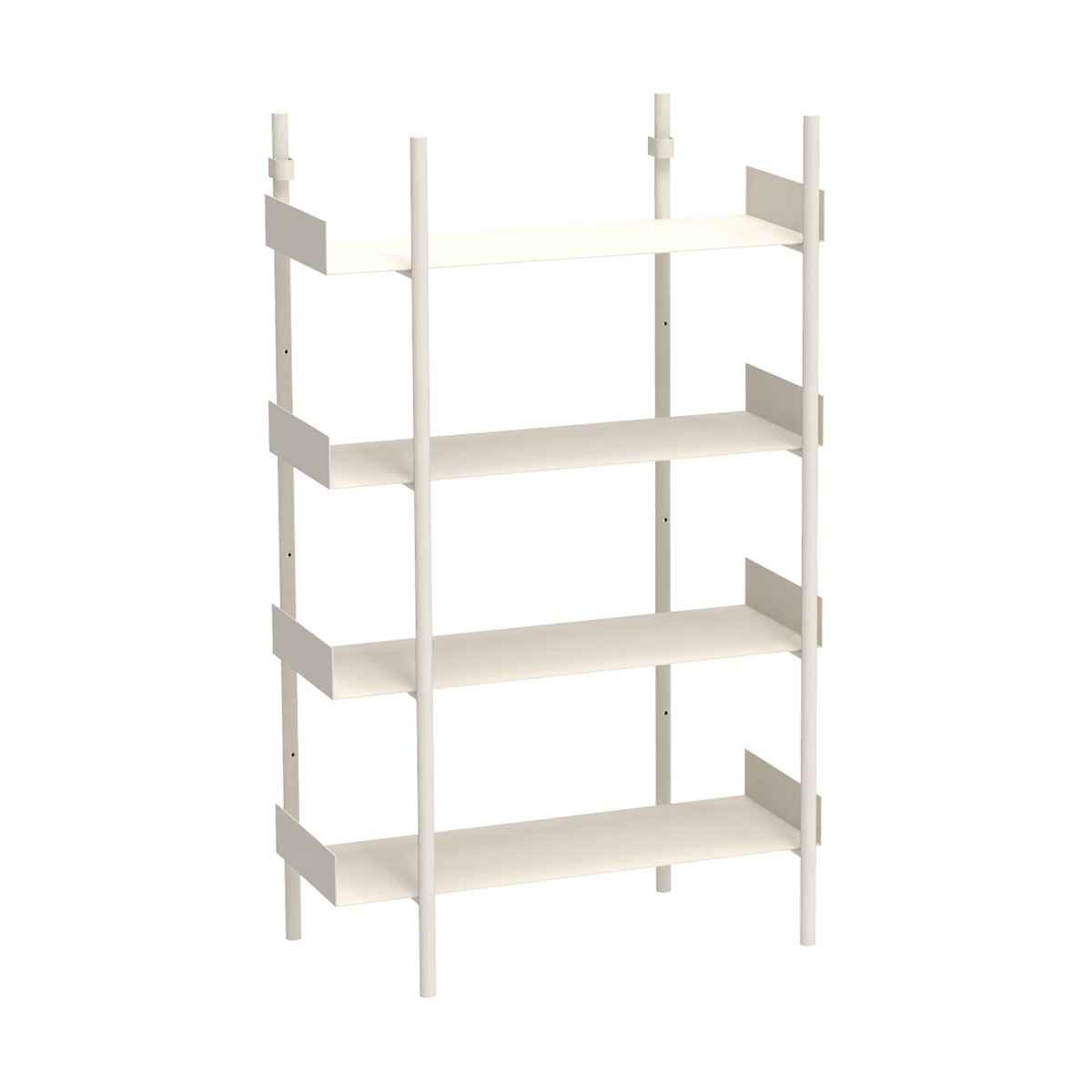 Broste Copenhagen Nobuko bokhylla 4 hyllplan White | Skandinavisk Design | Hyllor & Hyllsystem | Vit