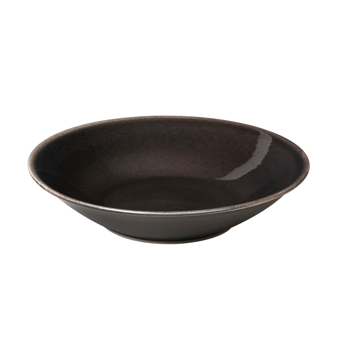 Broste Copenhagen Nordic Coal djup tallrik 22,5 cm | Skandinavisk Design | Djupa tallrikar | Svart