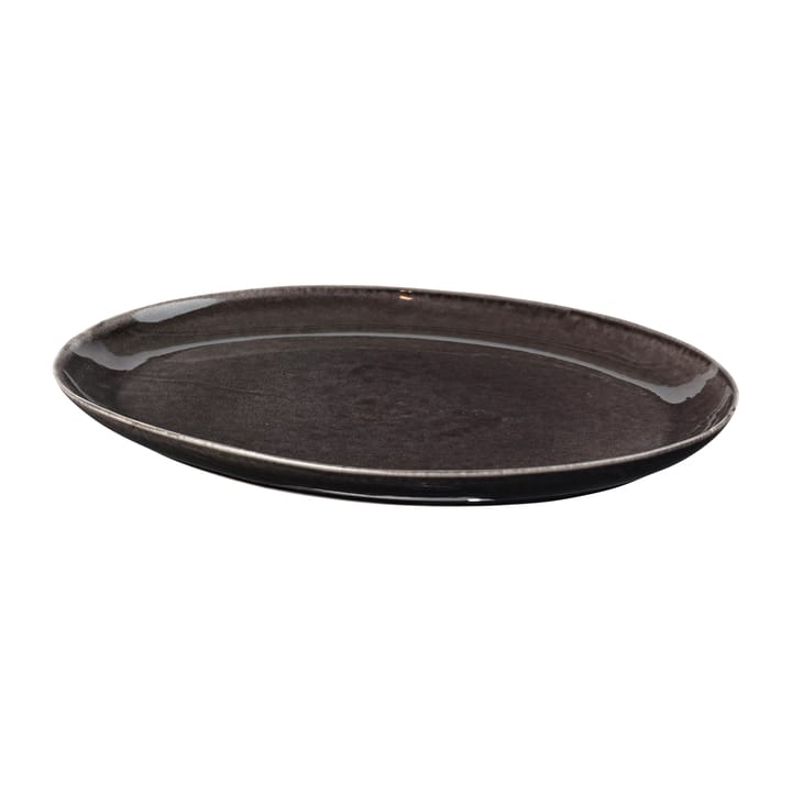 Nordic Coal fat oval 26,5x36,5 cm - Charcoal - Broste Copenhagen