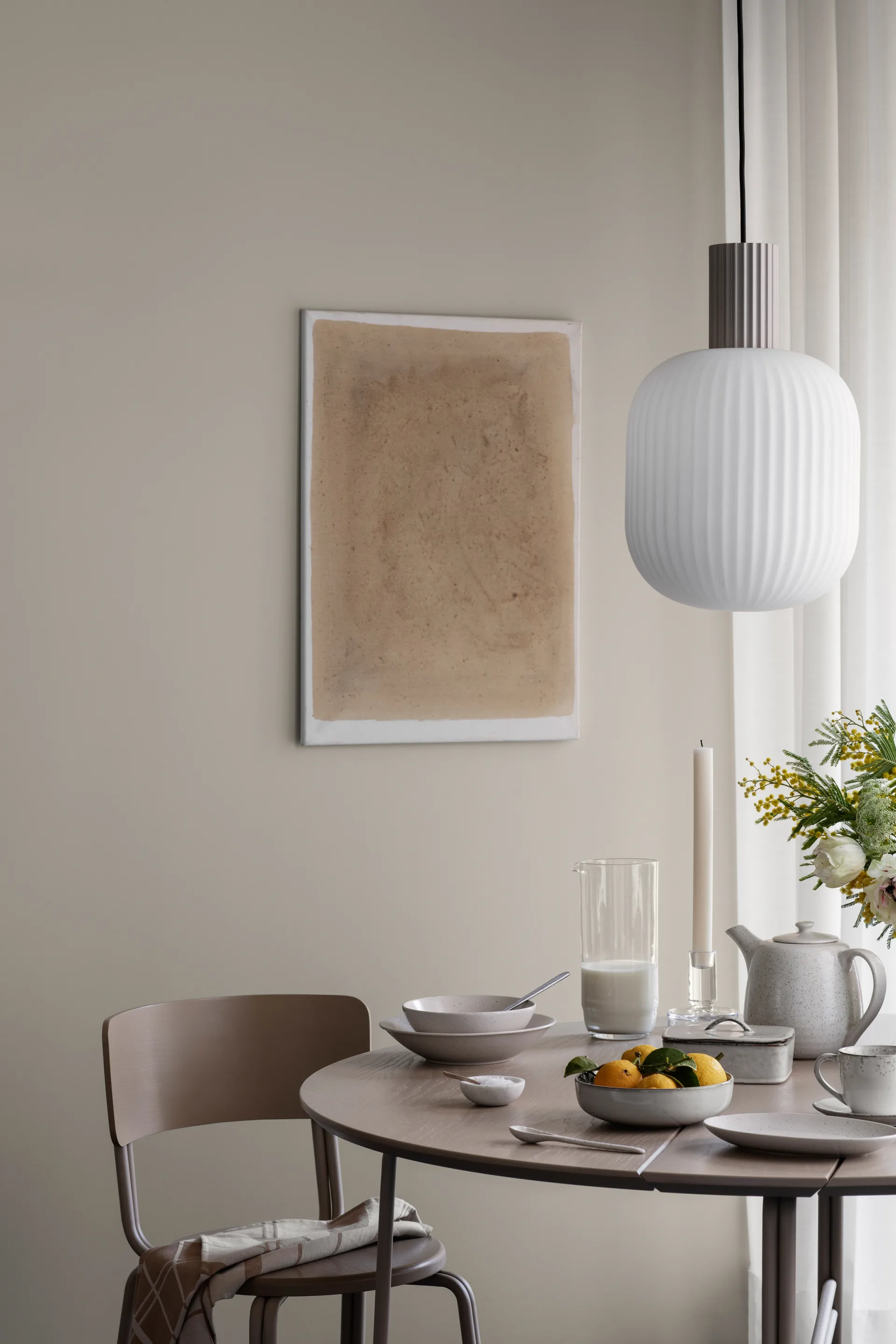 Nordic Sand pastatallrik Ø22,5 cm 8-pack Broste Copenhagen