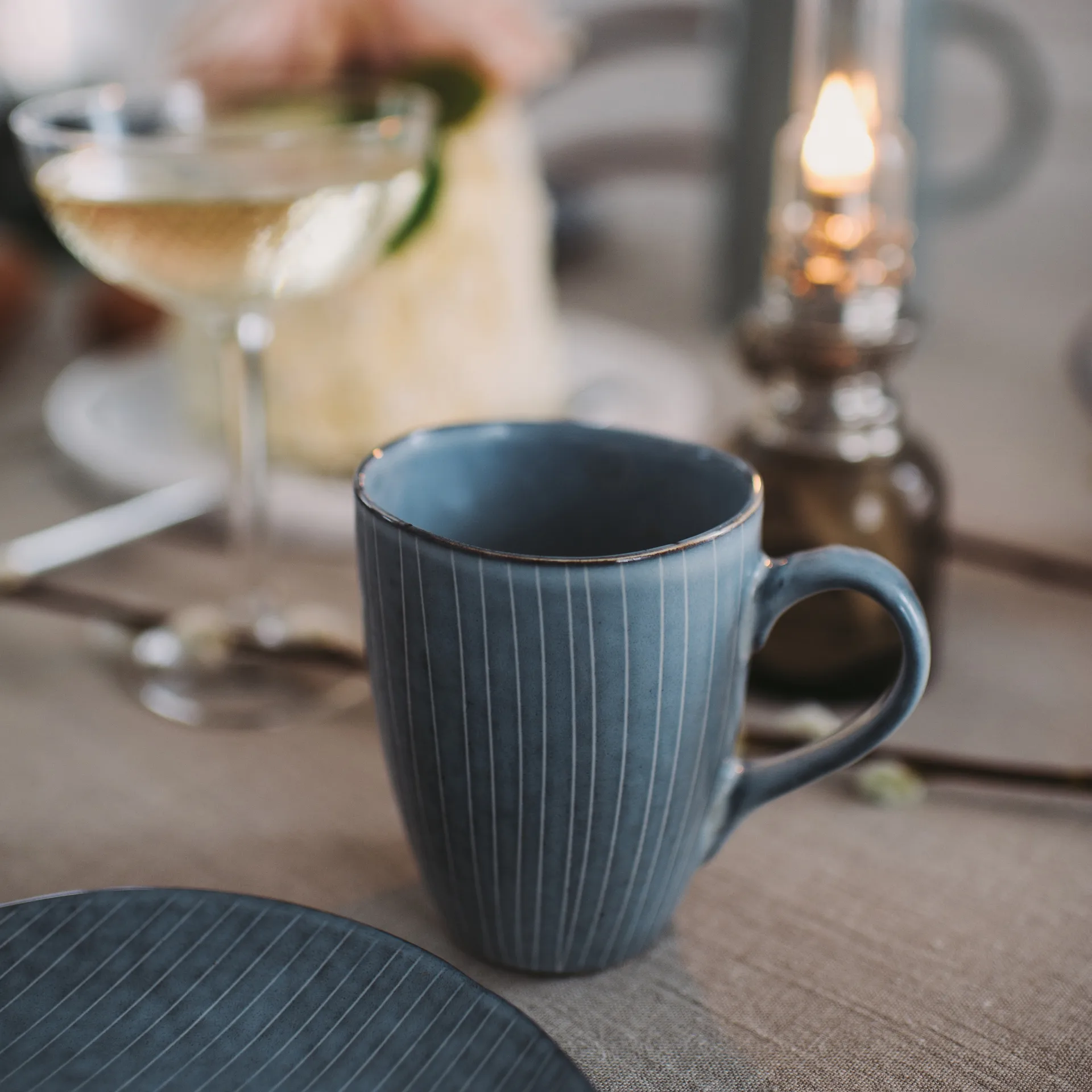 Nordic Sea mugg med öra, 10 cm Broste Copenhagen