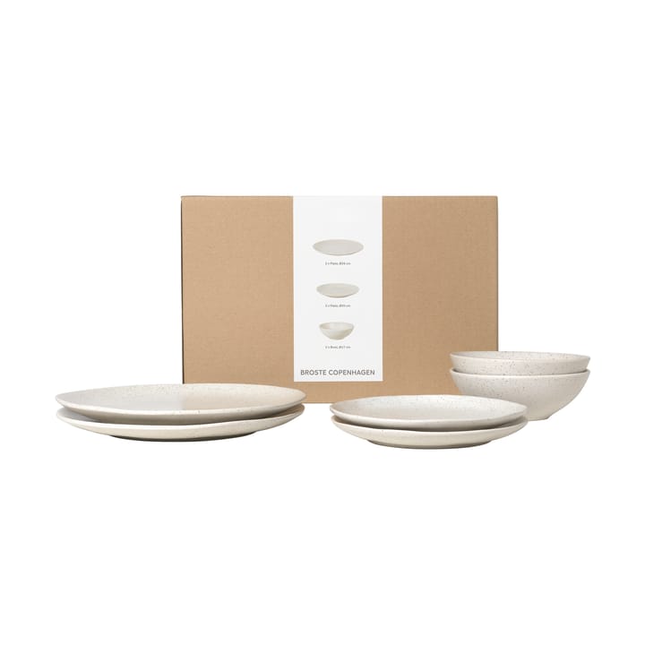 Nordic Vanilla dinnerset för två - 6 delar - Broste Copenhagen