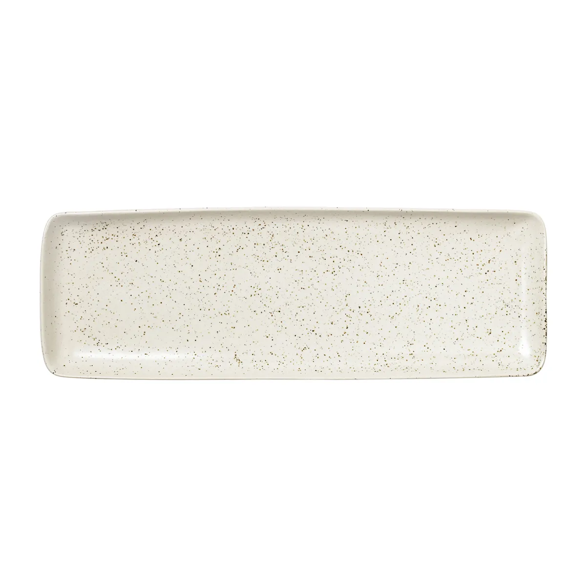 Broste Copenhagen Nordic Vanilla fat rektangulärt 12,5x35 cm Cream with grains