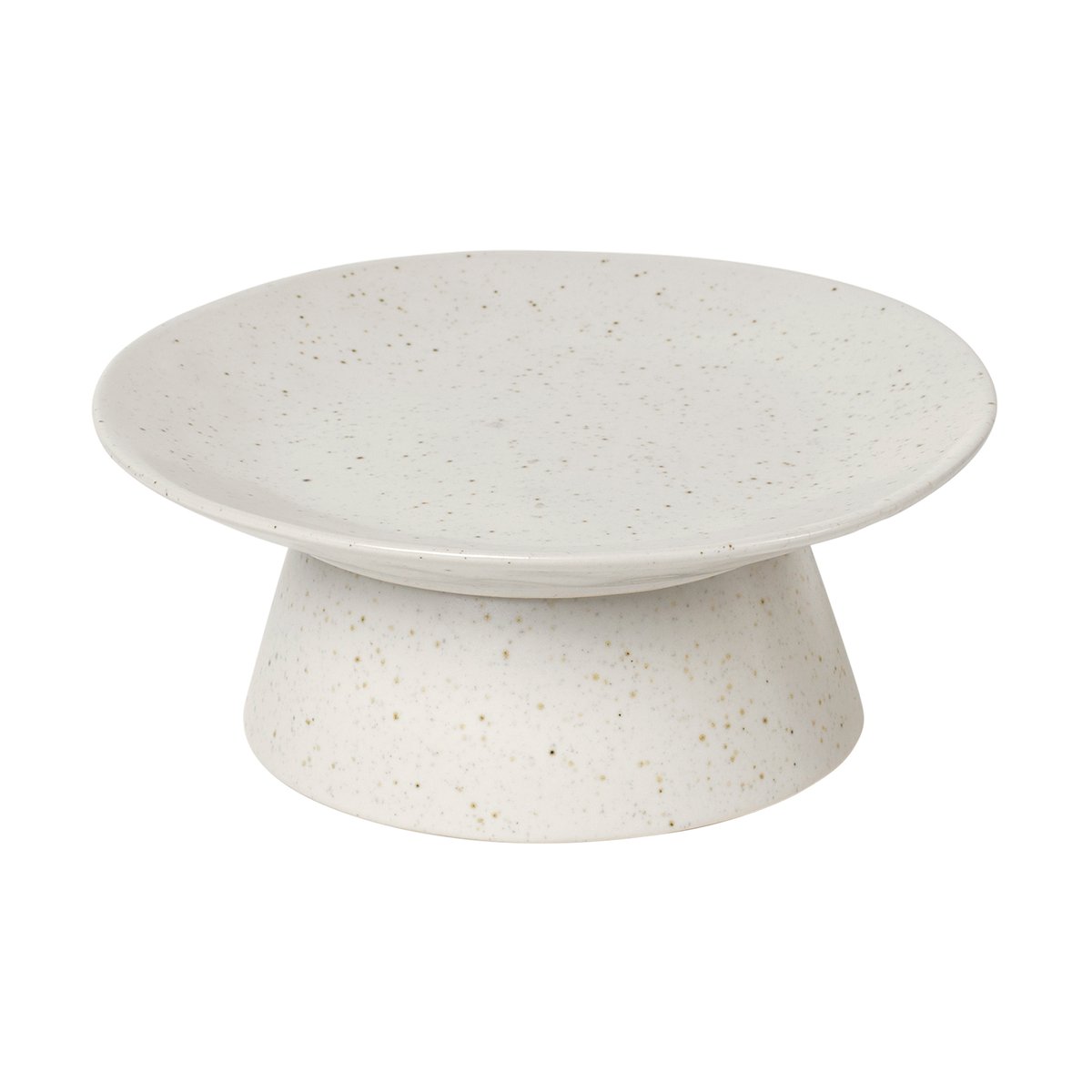 Broste Copenhagen Nordic Vanilla tårtfat 14,5 cm | Skandinavisk Design | Tårtfat & Kakfat | Vit