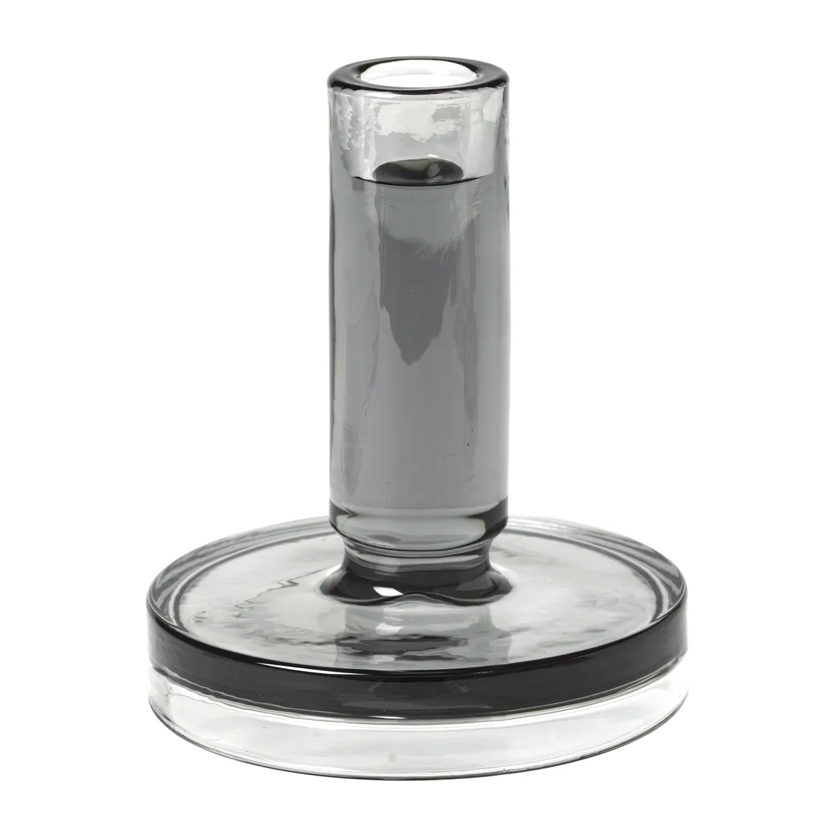 Broste Copenhagen Petra ljusstake smoked pearl dark grey 14 cm