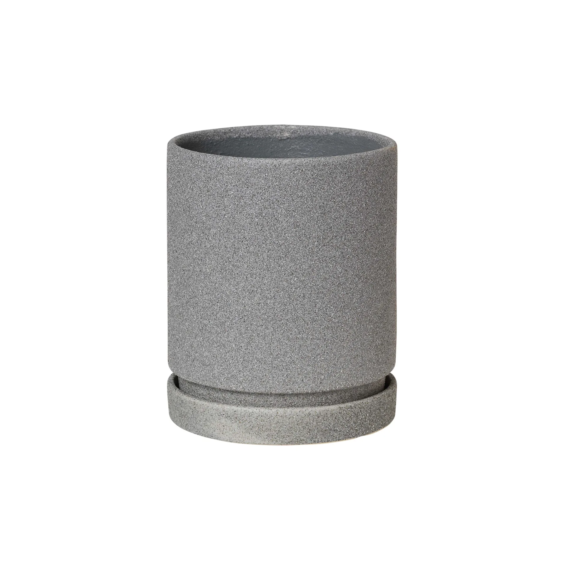 Polaris kruka med fat Ø14 cm, Tradewinds blue Broste Copenhagen